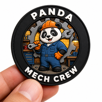 Patch en PVC souple 3D gaufré personnalisé de haute qualité avec logo, lavable, avec boucle auto-agrippante pour uniformes, vêtements, étiquettes, sacs, forme étoile