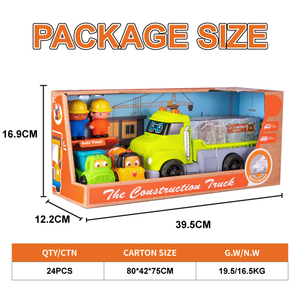 Jouets Lucky Toys, voiture à friction en plastique personnalisée, jouets pour bébés, véhicule, <span class=keywords><strong>camion</strong></span> avec lumière et musique - Product Image 5