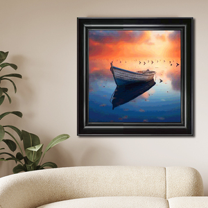 Tableau mural <span class=keywords><strong>sur</strong></span> toile avec bateau et <span class=keywords><strong>coucher</strong></span> <span class=keywords><strong>de</strong></span> <span class=keywords><strong>soleil</strong></span> <span class=keywords><strong>sur</strong></span> la <span class=keywords><strong>mer</strong></span>, impression <span class=keywords><strong>de</strong></span> <span class=keywords><strong>peinture</strong></span> <span class=keywords><strong>de</strong></span> paysage nautique, décoration <span class=keywords><strong>de</strong></span> salon et <span class=keywords><strong>de</strong></span> chambre à <span class=keywords><strong>coucher</strong></span> <span class=keywords><strong>sur</strong></span> le thème côtier - Product Image 1