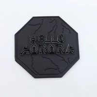 Patch en TPU Écologique Fait Main OWDIDEA Cœur Fleur pour Chapeau Tactique, avec Logo Personnalisé, Découpe 3D à Chaud Haute Fréquence et Velcro