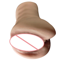 Juguete Sexual de Bolsillo, Vagina de Silicona Suave 3D, Masturbador para Adultos, Doble Orificio, Sexo Oral, Copa Masturbadora 3D