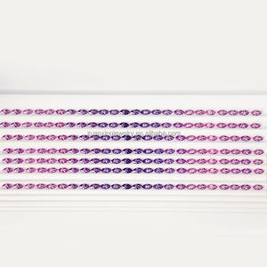 <span class=keywords><strong>Marquis</strong></span> Cutting Laboratory Set Sapphire Rainbow Bracelet Collier Bague avec 4x8mm Spécial Petites Pierres Précieuses En Vrac Assorties - Product Image 1