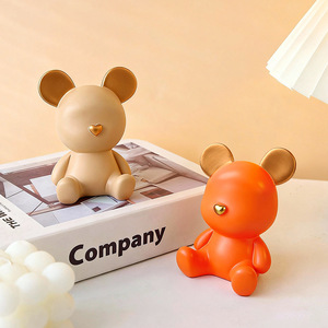 Decorazione in Resina con <span class=keywords><strong>Orso</strong></span> <span class=keywords><strong>e</strong></span> Coniglio Cartoon, per Soggiorno, Mobile TV di Lusso, Mobile Porta Vino, Regalo - Product Image 4