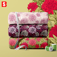 Tissu en coton 100% léger imprimé numériquement avec des motifs floraux estivaux Bessi 2026 pour vêtements