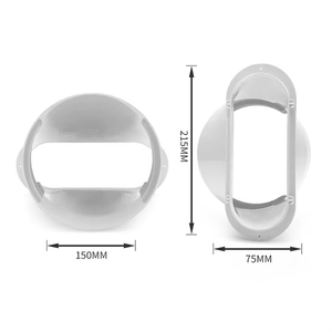 Pièces de climatiseur domestique RJ en gros, PVC ABS, 3 pièces, déflecteur de 55 à 160 cm, interface à embouchure plate de 150 mm, tuyau d'évacuation de 2 m, alimenté au <span class=keywords><strong>gaz</strong></span> - Product Image 2