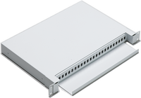 Kotak Terminal Serat Optik, FTTH 1U 2U 4U 24 48 Port Logam, Kotak Terminal Serat Optik 19 "Optik ODF Tertutup, Rak OTB, Panel Tambalan Serat Optik Dudukan