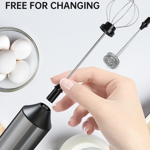 Espumador de Leche Automático KLT, Ecológico y Duradero, Batidor de Huevos de Acero Inoxidable, Herramientas de Cocina, Espumador de Leche Recargable por USB - Product Image 6