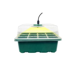 Plateau de démarrage de graines avec lampe de croissance, Kit de démarrage de graines d'intérieur de <span class=keywords><strong>60</strong></span> cellules avec couvercles surélevés, plateau de croissance, en Stock - Product Image 1