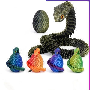 Juguete de Serpiente Articulada con Forma de Huevo de Dragón Víbora de Pascua, Impreso en 3D, Personalizado, el Más Vendido, Novedad y Regalo Divertido para Niños, Venta al por Mayor - Product Image 3