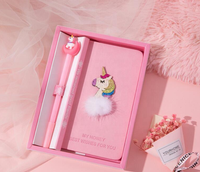 Netum — couverture rigide licorne, mignon, avec stylo pour filles, vente en gros