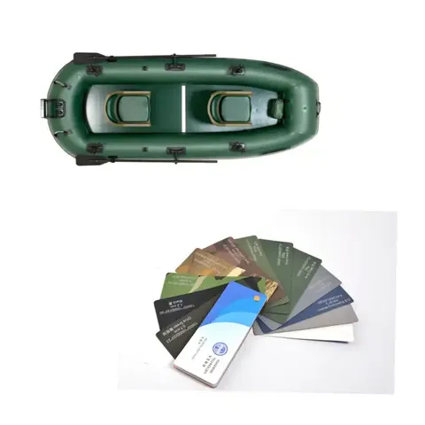 Green 1.2MM Thickness PVC Inflatable Boat Fabric