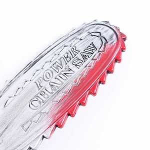 Jouet d'Halloween, accessoire effrayant pour costumes d'enfants, squelette à la tronçonneuse, couteau en plastique sanguinolent - Product Image 4