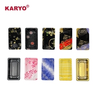 KARYO 1101 Usine Personnalise Différentes Tailles de Boîtes à Sushi Japonaises Contenants à Sushi Rectangle en Plastique Jetable