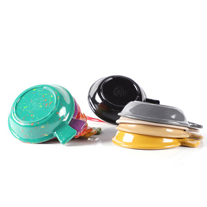 Ensemble de coupelles à sauce soja en céramique avec poignées, rondes, monochromes, à pois, pour hôtel, nourriture, café, thé - Product Image 5