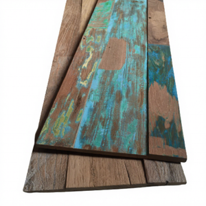 Paneles de Pared de Teca Reciclada de Estilo Clásico Moderno, Insonorizantes, Impermeables, con Diseño de Patrón Geométrico, para Entretenimiento en el Hogar y Villas - Product Image 1