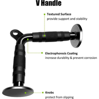 Accessoire Corde Triceps en Acier Massif pour Machine à Câble, Attache Câble Triceps pour Entraînement de Force à Domicile ou en Salle de Sport