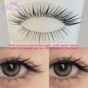 कस्टम वास्तविक मिंक प्राकृतिक नरम हस्तनिर्मित व्यक्तिगत पलक एक्सटेंशन curl चांदी-प्लेटेड बैक कार्ड ट्रे अर्ध स्थायी - Product Image 4