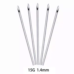 Agujas desechables esterilizadas para tatuaje, agujas para <span class=keywords><strong>piercing</strong></span>, directo de fábrica - Product Image 3