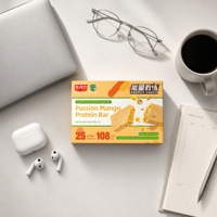 Barre protéinée en marque blanche OEM en gros, issue de l'usine de barres protéinées Mango Health Management, alimentation saine végétalienne en sachet