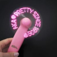 Kipas Tangan LED Sigma Gamma Rho Sorority dengan Pesan Terprogram, Lampu Elektrik Portabel, Souvenir Acara untuk Hadiah Kerjasama