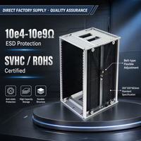 KEXING COP-803D ESD Porte-rouleaux de circuits imprimés 355x320x563mm avec réglage de la ceinture 50-250mm, support de transport SMT pour circuits imprimés en métal et plastique