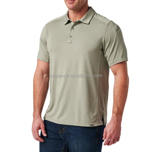 Polo <span class=keywords><strong>de</strong></span> golf personnalisé pour homme à manches courtes en coton, couleur unie confortable, vente en gros, polo tactique unisexe - Product Image 4