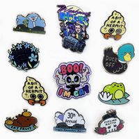 Pins Personalizados de Esmalte Duro y Suave, Diseño Personalizado, Pin de Solapa de Metal de Aleación de Zinc, Pin 3D de Dibujos Animados, con Tarjeta de Empaque