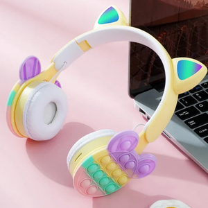 <span class=keywords><strong>Casque</strong></span> sans fil tendance avec lumière LED, oreilles de chat mignonnes, microphone intégré, contrôle des fonctions, <span class=keywords><strong>casque</strong></span> stéréo musical, <span class=keywords><strong>casque</strong></span> Bluetooth pour téléphone, cadeau - Product Image 3