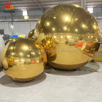 Ballon miroir gonflable coloré et brillant pour la décoration de fête de mariage, prix d'usine SMOOTH