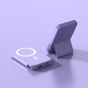 Compre Cargador de Batería Externa de Carga Magnética de 5000 Mah Para  Iphone 12/mini/pro Max Magsafe Power Bank - Azul Oscuro en China