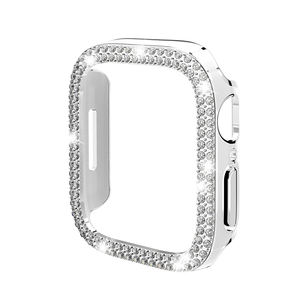 Caja de reloj de lujo para <span class=keywords><strong>Apple</strong></span> <span class=keywords><strong>Watch</strong></span> Ultra 49mm 45mm 46mm accesorios cubierta de diamante brillante <span class=keywords><strong>Funda</strong></span> 42mm 41mm Protector de reloj - Product Image 5
