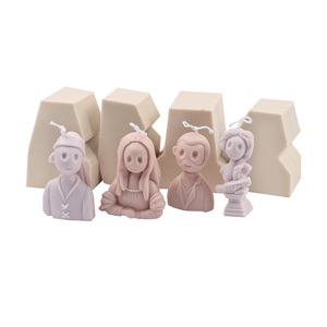 Nuove idee Cartoon Celebrity candela profumata stampo fai da te arte celebrità candela fatta a mano stampo in Silicone decorazione gesso ornamento può - Product Image 2