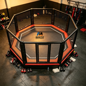 Octogone <span class=keywords><strong>de</strong></span> MMA pliable, cage <span class=keywords><strong>de</strong></span> boxe portable pour événements, arène d'entraînement <span class=keywords><strong>de</strong></span> arts martiaux robuste, cage <span class=keywords><strong>de</strong></span> couleur personnalisée - Product Image 5