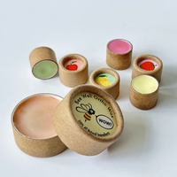 Pots de baume à lèvres biodégradables pots de papier rouge à lèvres crème solaire 0.3oz tube de papier push up pots de papier déodorant