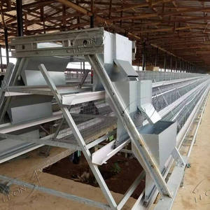 Abd'de tavuk kümesi için düşük fiyat galvanizli tel örgü a tipi büyük katmanlı tavuk kafesleri - Product Image 6