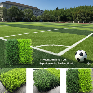 <span class=keywords><strong>Gazon</strong></span> <span class=keywords><strong>synthétique</strong></span> de football haute densité résistant aux UV avec certification - Product Image 1