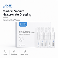 Sérum Ampoule Acide Hyaluronique Formule Sûre Monodose Apaise Brûlures et Coups de Soleil Antioxydant Minimise les Pores Atténue les Taches Foncées Visage et Corps