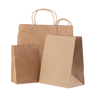 <span class=keywords><strong>Bolsas</strong></span> <span class=keywords><strong>de</strong></span> <span class=keywords><strong>papel</strong></span> <span class=keywords><strong>Kraft</strong></span> plegables con logotipo <span class=keywords><strong>de</strong></span> personalización ecológica, color marrón para entrega <span class=keywords><strong>de</strong></span> alimentos reciclados - Product Image 1