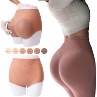 2026 Pantalon Gainant Femme Effet Amincissant et Sculptant avec Faux Coussinets en Silicone Souple Triangle pour Fesses et Hanches, Rehausseur de Fesses