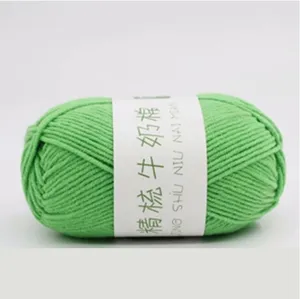 Crochet Yarn 5 Ply Blend Yarn 92 Colors 50g Milk Cotton Yarn
