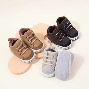 Nouveauté 2025 Chaussures pour bébé garçon en cuir PU respirant et doux, <span class=keywords><strong>l</strong></span>égères, plates, antidérapantes pour le printemps et <span class=keywords><strong>l</strong></span>'automne - Product Image 3