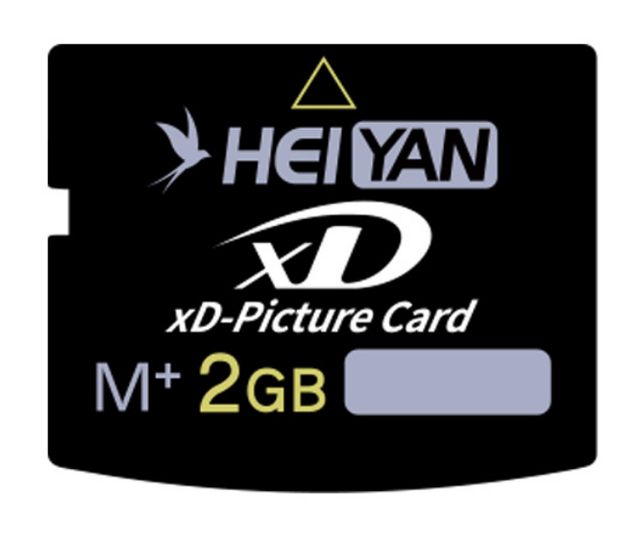 Direct Supply Heiyan M+ XD Plastic Black PP Box Picture Memory Card 1GB 2GB for Olympus Fuji Kodak CCD Cameras