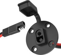 Connecteur SAE 12AWG Prise de courant Port latéral Prise SAE Rallonge SAE Connexion rapide pour chargeur de batterie de générateur solaire