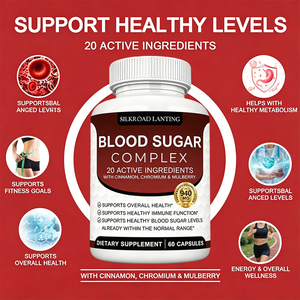 Cápsulas OEM para la Limpieza del Hígado con Canela, Melón Amargo, Cromo, Morera, Ácido Alfa Lipoico, Hierbas para una <span class=keywords><strong>Glucosa</strong></span> Sanguínea Saludable, Píldoras para Adultos - Product Image 2