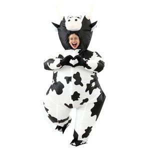 Costume <span class=keywords><strong>gonflable</strong></span> de <span class=keywords><strong>vache</strong></span> pour mascarade, cosplay, performance animale, Halloween, fête amusante, tenue de <span class=keywords><strong>vache</strong></span>, accessoires de déguisement - Product Image 3