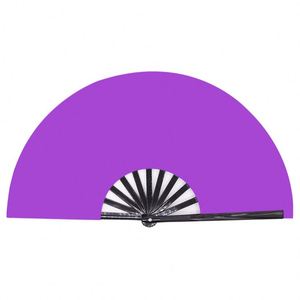 Abanico Plegable de Bambú Pintado de 13 Pulgadas, Portátil, para Hombres y Mujeres, Ideal para Fiestas, Festivales EDM, Baile en Línea, Regalo - Product Image 1