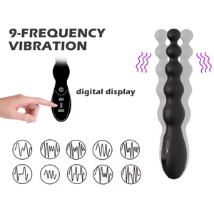 Display Adult Sex Toy Beads Anal Butt <b>Plug</b> <b>Vibrator</b> Prostate Thrusting Egg Waterproof Eco-Friendly Liquid Silicone Real Touch - Product Image 2