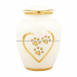 Urnas de latón de alta calidad para gatos y perros, urnas conmemorativas para mascotas funerarias para cenizas de gatos y perros, urnas al por mayor a bajo precio - Product Image 1