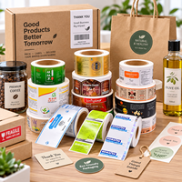 Étiquettes autocollantes personnalisées, étiquettes d'emballage en vinyle imperméable pour produits alimentaires, cosmétiques, bouteilles et sacs