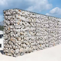 Panier gabion en acier galvanisé soudé, murs de soutènement, blocs, nouveau type de clôture gabion soudée, treillis métallique en fil de fer, boîte gabion